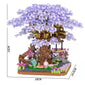 Cherry Blossom Treehouse Building Block Model - A Fusion of Beauty and Fantasy
