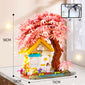 Cherry Blossom Treehouse Building Block Model - A Fusion of Beauty and Fantasy