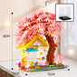 Cherry Blossom Treehouse Building Block Model - A Fusion of Beauty and Fantasy