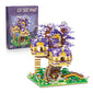 Cherry Blossom Treehouse Building Block Model - A Fusion of Beauty and Fantasy