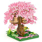 Cherry Blossom Treehouse Building Block Model - A Fusion of Beauty and Fantasy
