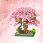 Cherry Blossom Treehouse Building Block Model - A Fusion of Beauty and Fantasy