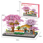 Cherry Blossom Treehouse Building Block Model - A Fusion of Beauty and Fantasy