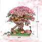 Cherry Blossom Treehouse Building Block Model - A Fusion of Beauty and Fantasy