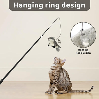 Electric Plush Squirrel Cat Toy