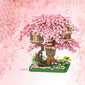 Cherry Blossom Treehouse Building Block Model - A Fusion of Beauty and Fantasy