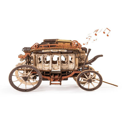 Stagecoach Music Box 3D Wooden Puzzle For Adults Birthday Anniversary Day Gift