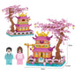 Cherry Blossom Treehouse Building Block Model - A Fusion of Beauty and Fantasy