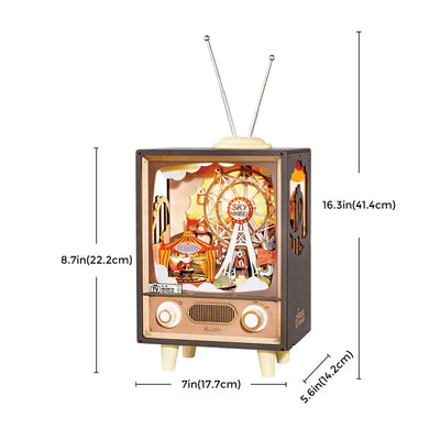 Sunset Carnival Music Box 3D Wooden Puzzle